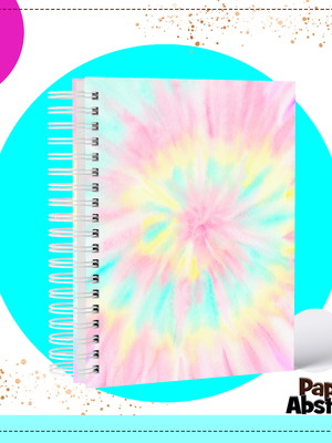Caderno tie dye
