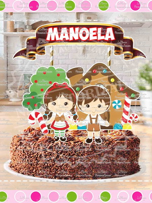 Topo de bolo joão e maria