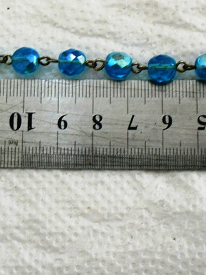 Pulseira de cristal aziul