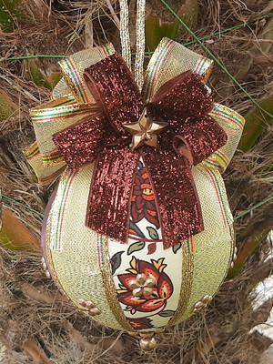 Bolas de natal marrom