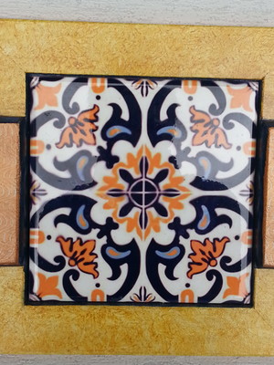 Bandeja mdf com azulejo portuguës sublimado 99