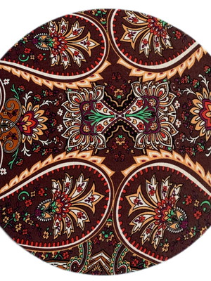 Capa de sousplat estampa indiana marrom