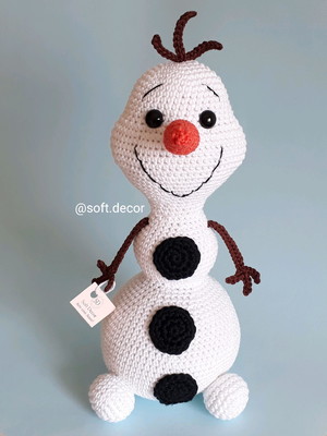 Amigurumi boneco de neve