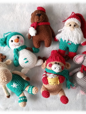 Enfeite de natal (kit com 6 unidades)