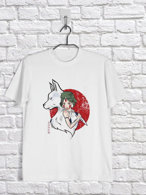 Camisa princesa mononoke - studio ghibli