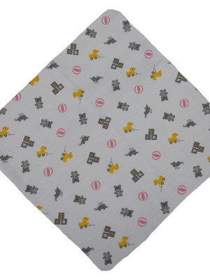 Kit cueiro flanela estampado menina 1 peças algodão