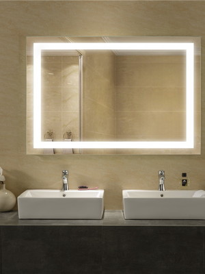 Espelho retangular com iluminação de led - 120cm a x 230cm l