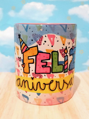 Caixa explosão com caneca