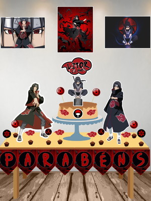 Kit festa em casa akatsuki itachi uchiha