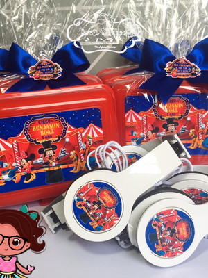 Headphone com box circo do mickey