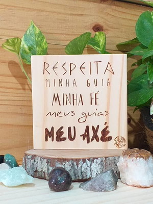 Quadro respeita minha fé