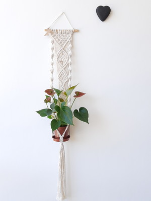 Campestre!!! suporte para plantas em macramê
