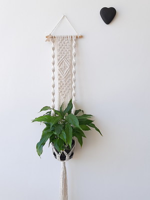 Poesia... suporte para plantas em macramê