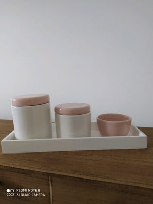 Kit higiene bebê porcelana