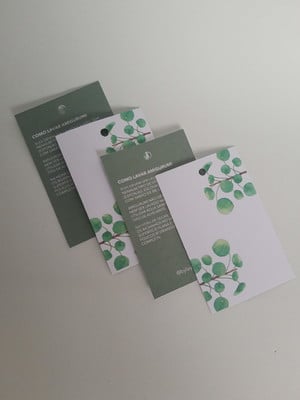 Tag personalizada frente e verso