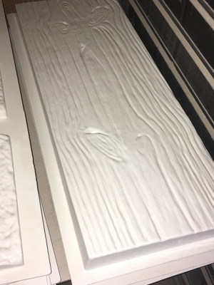 Forma molde gesso 3d madeira 80x30 abs 2mm gesso/cimento 3d