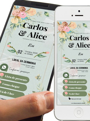 Convite digital interativo casamento iii