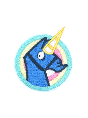 Patch bordado termocolante fortnite unicórnio