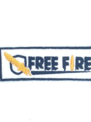 Patch bordado termocolante free fire - logo