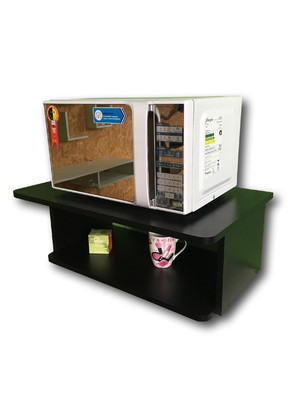 Nicho suporte microondas mdf preto
