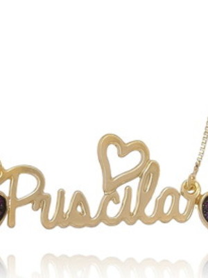 Colar com nome modelo 154