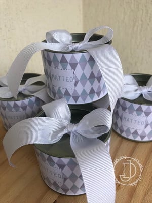 30 latinhas personalizadas 6x5altura