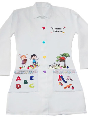 Jaleco feminino professora