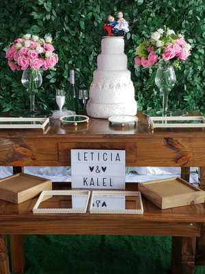 Decoração de casamento rústico com cerimonial completo