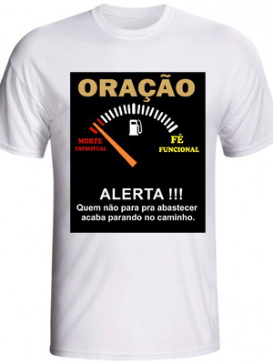 Camiseta evangelica oração