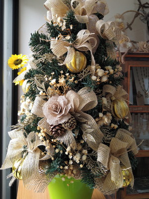 Arvore de natal - dourada
