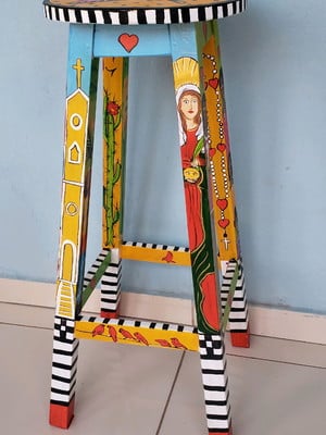 Banqueta alta (76cm)- borboleta
