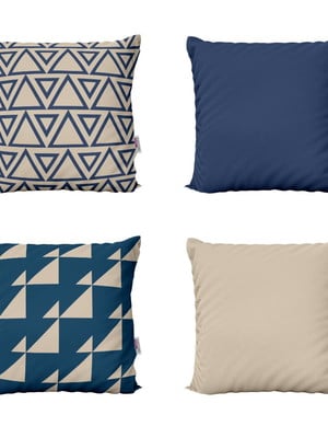Capas de almofadas decorativas blue para sala 40x40cm