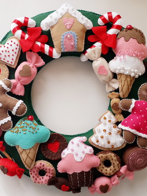 Guirlanda de natal -doces