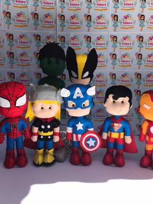 Super heróis de feltro - 10 personagens