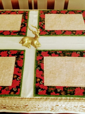 Jogo americano de natal - 6 peças