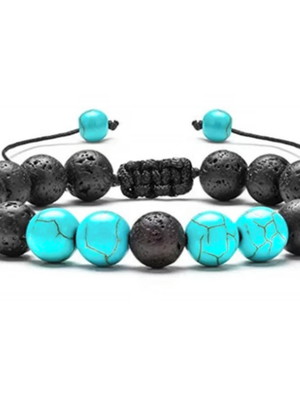 Pulseira com pedras naturais