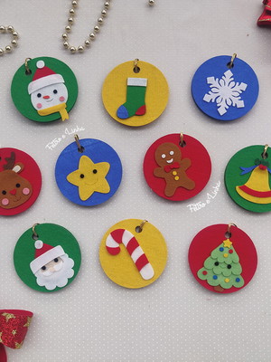 Kit pingentes para árvore de natal tradicional