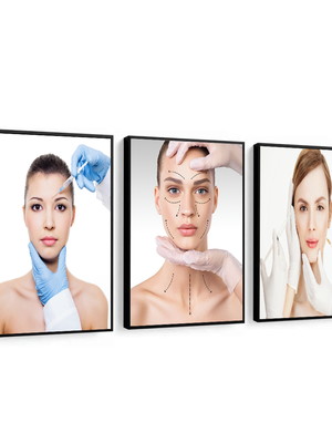 Quadro decorativo odonto estética harmonização facial botox