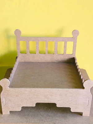 Cama de cachorro / boneca caminha em mdf al716