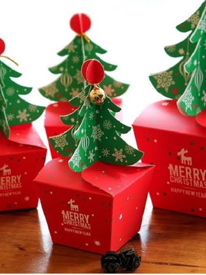 Arquivo de corte caixa arvore de natal studio e pdf 027