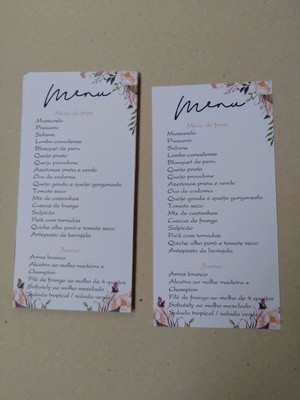 Cardápio