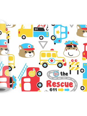 Faixa border infantil transporte ursinho adesivo kit b140