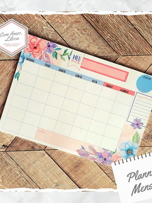 Desk planner - bloco mensal