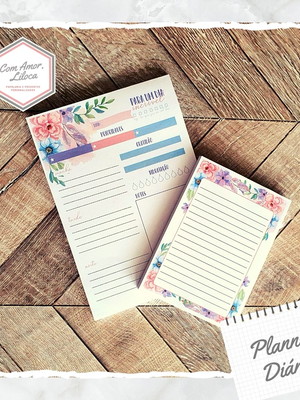 Desk planner - kit de blocos diário e de notas