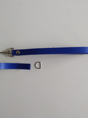 Alça de bolsa clutch - azul bic