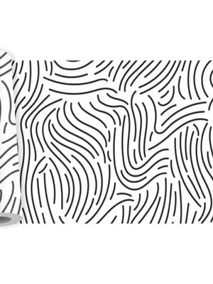 Faixa border traços abstrato linhas listras adesivo kit b484