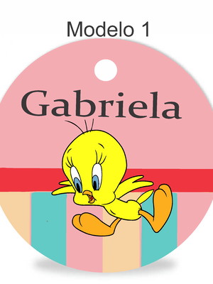 Tag redonda (sem cordão)-piu piu