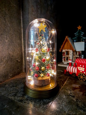 Luminária árvore de natal enfeite de mesa ceia presente