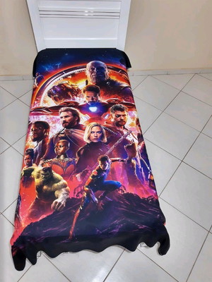 Cobre leito vingadores solteiro personalizado