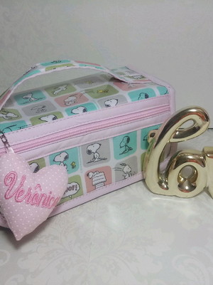 Necessaire rocambole plastificada